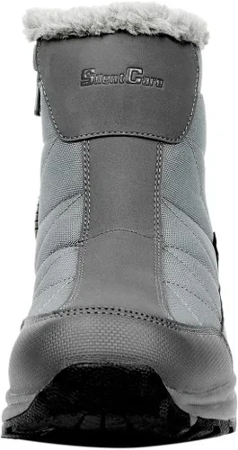 Vista 3 de Silentcare - Botas de nieve para hombre, con forro de piel, impermeables, antideslizantes, ligeras