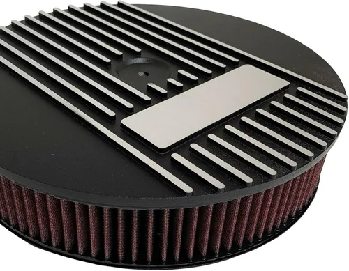 Vista 4 de Kit de filtro de aire redondo Big Block Chevy 468-13" - Negro - Ansen USA