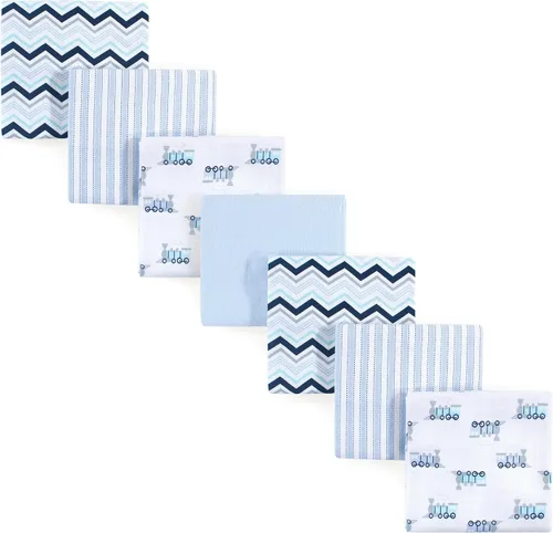 Vista 52 de Luvable Friends Mantas unisex de franela de algodón para bebé, paquete de 84 ABC, talla única