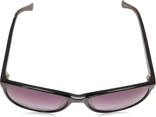 Vista 4 de GUESS Gafas de sol para mujer de acetato cuadradasuave ojo de gato, Negro, 58 MM