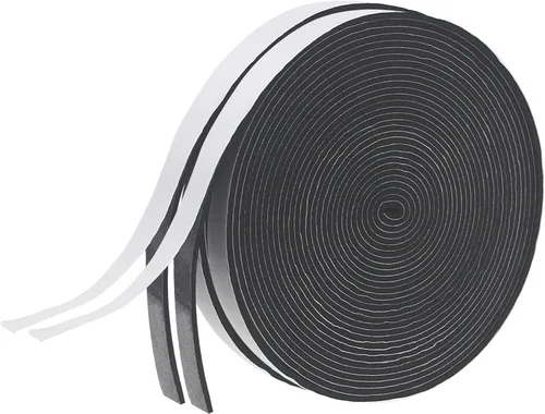 Vista 28 de Cinta aislante de espuma autoadhesiva, burletes de 1 x 1/8 pulgadas x 5 metros para puertas y ventanas, sello de puerta a prueba de sonido