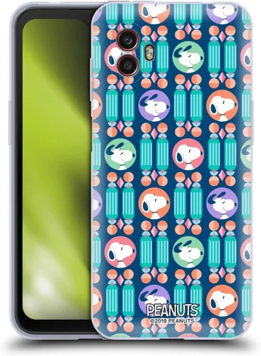 Vista 302 de Head Case Designs Snoopy Deco Dreams - Funda de gel con licencia oficial de Peanuts Blue Pattern [protección de grado militar] compatible con Google