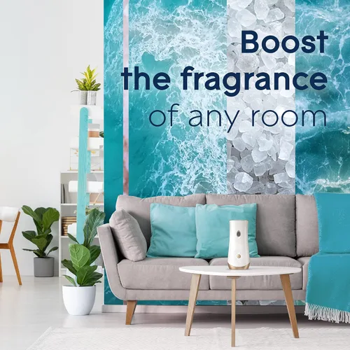 Vista 9 de Glade Recambio de spray automático, ambientador de aire para el hogar y el baño, Sky & Sea Salt, 6.2 oz