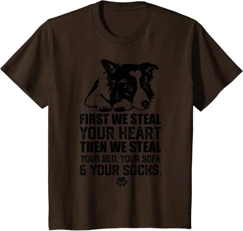 Vista 41 de Border Collie Steal Your Heart Steal Your Bed - Camiseta de sofá, Gris