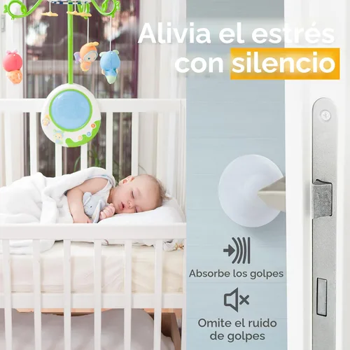 Vista 8 de Tapones de puerta protectores de pared de 1.5 pulgadas, reutilizables