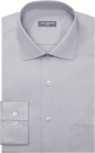 Vista 3 de Van Heusen Camisa de vestir elástica con cuello flexible de ajuste regular para hombre