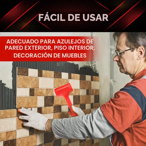 Vista 8 de YIYITOOLS Martillo de soplado muerto de 1 libra, rojo, mazo, herramientas de maquinista, moldeado de unicuerpo, agarre a cuadros, resistente a