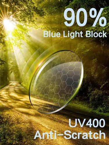 Vista 5 de Lentes de luz azul para mujeres y hombres, anteojos de computadora para hombres y mujeres, antifatiga, gafas de pantalla HD para oficina, lectura