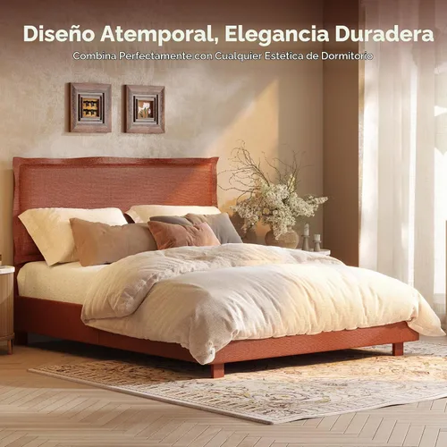 Vista 10 de FLEXISPOT Base de cama ajustable Queen con marco tapizado, elevación de cabeza y pies, capacidad de 600 libras, no necesita somier, diseño