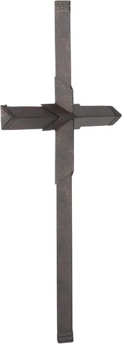 Vista 3 de Dicksons Cruz de pared metálica de bronce de pátina de 15 x 12 pulgadas
