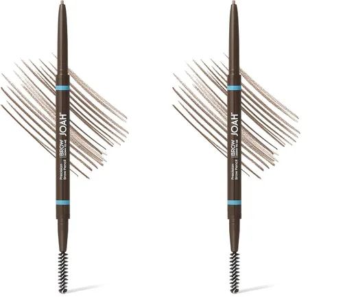 Vista 15 de JOAH Lápiz de cejas de doble punta – Brow Down To Me - Lápiz de cejas de precisión de punta ultrafina con cepillo de carrete integrado para cejas