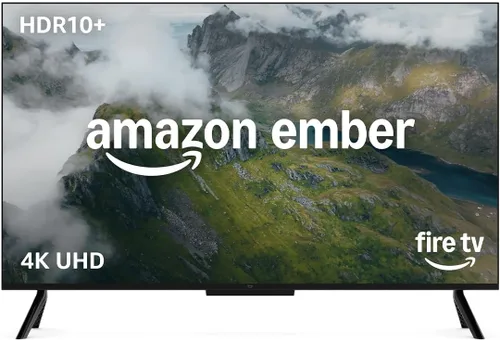 Vista 2 de Amazon Ember 4-Series de 43" (modelo más reciente): televisión 4K Ultra HD inteligente con Control remoto Alexa, HDR10+, procesador rápido, Dolby