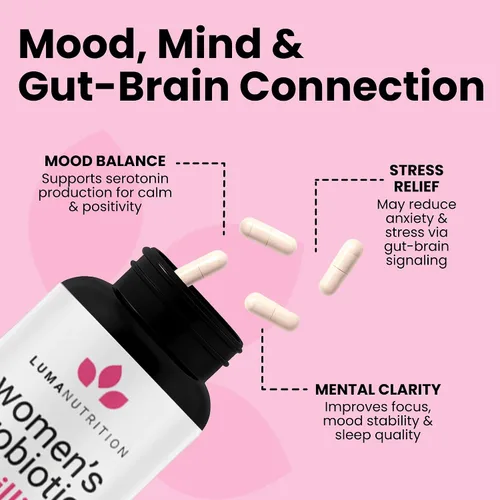 Vista 7 de Luma Nutrition Probióticos para mujeres con prebióticos – 50 mil millones de UFC por porción – Formulados para apoyo digestivo, inmunológico