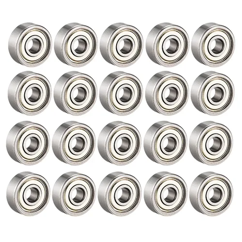Vista 11 de uxcell 693ZZ 693-2Z 2080093, rodamientos de acero al carbono de 0.118 in x 0.315 in x 0.157 in (paquete de 20)