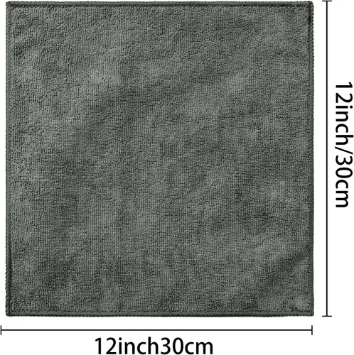 Vista 3 de uxcell Juego de 10 paños de cocina para platos, paños de microfibra absorbentes de secado rápido, trapos de cocina con lado de limpieza de cocina