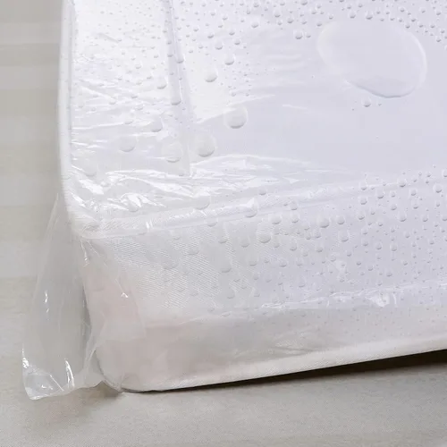 Vista 3 de Paquete de 2 bolsas de colchón para mudanzas, bolsa de almacenamiento de colchón de tamaño individual, resistente de 5 mil, protección de funda
