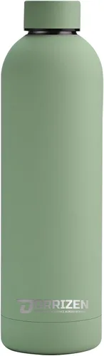 Vista 2 de Botella de agua aislada de acero inoxidable de 25 onzas, botella deportiva de boca estrecha, botella de viaje al vacío de doble pared, a prueba
