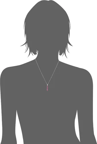 Vista 2 de Tienda Collection Sterling Silver Four Stone Pendant Necklace, 18