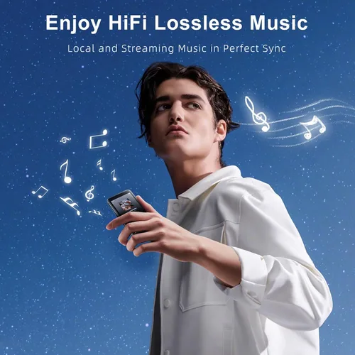 Vista 2 de G7mini - Reproductor de MP3 Android con WiFi y Bluetooth, pantalla táctil de 3.4 pulgadas con altavoz, 1300 mAh, compatible
