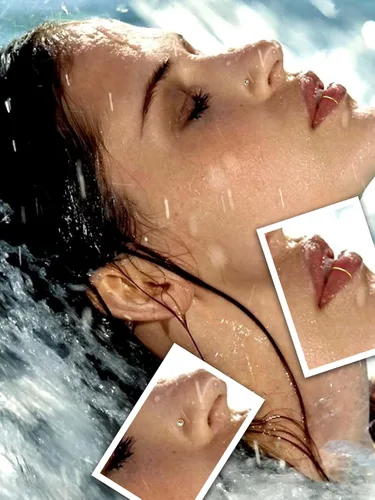 Vista 6 de THUNARAZ 32 anillos de nariz para mujeres y hombres – Retenedor de acero inoxidable quirúrgico hipoalergénico en forma de L transparente, recto