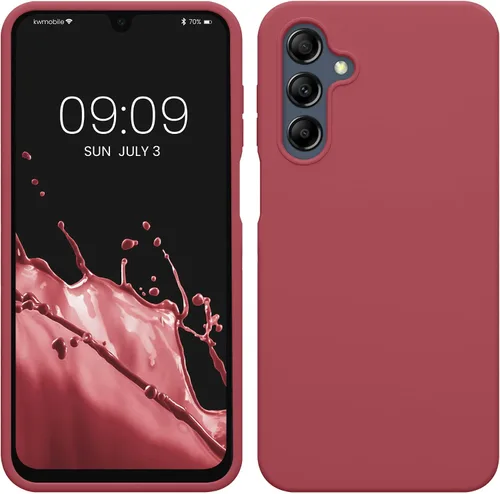 Vista 10 de kwmobile Funda Compatible con Samsung Galaxy A14 5G - Funda de teléfono de TPU y silicona con acabado suave - Verde Lima