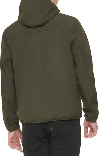 Vista 4 de GUESS Chaqueta con capucha de manga larga Softshell para hombre