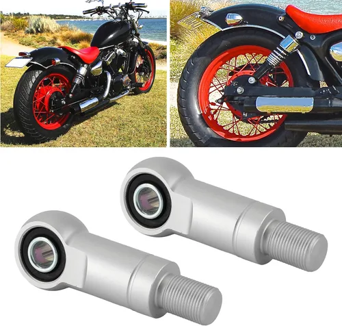 Vista 3 de Fydun Par de amortiguadores de aire traseros de 0.394 pulgadas con agujero de 0.394 in, amortiguadores de altura para motocicleta ATV todoterreno