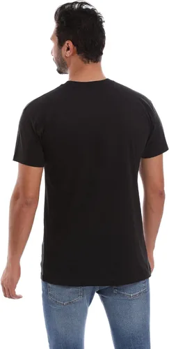 Vista 4 de Camiseta de algodón con cuello redondo para hombre, ultrasuave, transpirable, sin etiquetas (fabricada en Egipto)