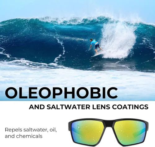 Vista 3 de KastKing Osage - Gafas de sol deportivas polarizadas para hombres y mujeres, ideales para conducir, pescar, ciclismo, correr, protección UV