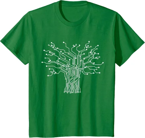 Vista 30 de Electronics Technician Binary Tree - Electrical Engineer T-Shirt Asphalt Grey