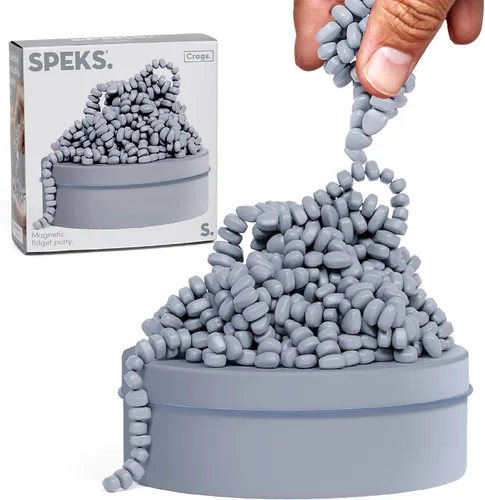 Vista 14 de Speks Crags Original - Masilla de ferrita, + de 500 piedras de ferrita en una lata, juguete de escritorio sensorial antiestrés p/la ansiedad, Coral