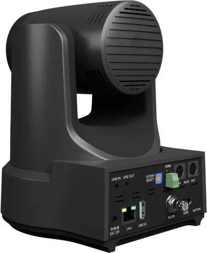 Vista 6 de PTZOptics Link 4K 12x Zoom óptico PTZ Cámara - Gris