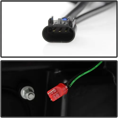 Vista 5 de ACANII - Para negro 2008 2009 2010 Ford F250 F350 Superduty Pickup LED tubo proyector faros faros Set izquierdo+derecho