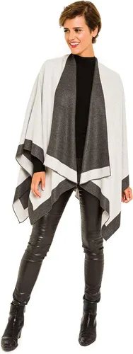 Vista 4 de MELIFLUOS DESIGNED IN SPAIN Women's Shawl Wrap Poncho Ruana Cape Cardigan Sweater Open Front for Fall Winter Spring