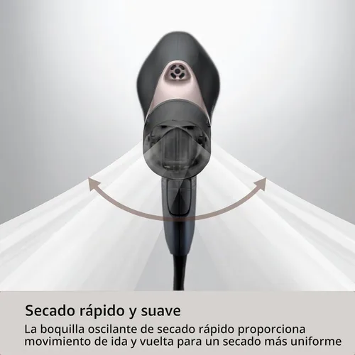 Vista 3 de Panasonic Secador de pelo Nanoe Salon con boquilla oscilante de secado rápido, accesorios difusores y concentradores, 3 ajustes de calor y 2 Negro