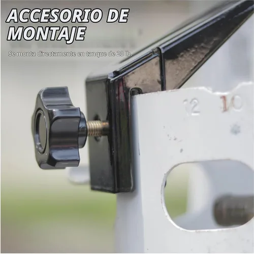 Vista 7 de Mr. Heater, Calentador de propano para exteriores MH30T con doble tanque (cilindro de propano no incluido)