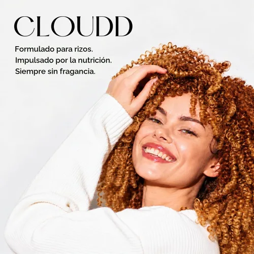 Vista 7 de CLOUDD Mousse para peinar rizos sin fragancia, 100% libre de fragancia y sin aceite esencial, sin perfume, sin aerosol