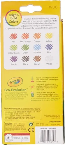 Vista 2 de Crayola 68-4012 lápices de colores, 12 unidades, paquete de 2, los colores pueden variar