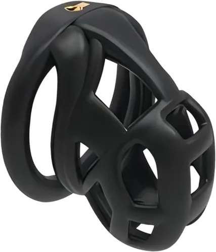 Vista 8 de Dispositivo de castidad masculina nueva jaula de castidad 3.0 dispositivo de castidad masculina con 4 anillos de resina para el pene, jaula