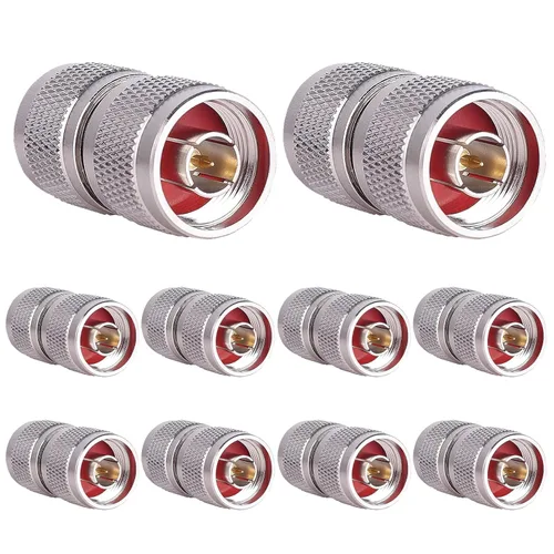 Vista 6 de XRDS -RF Conectores N macho, 2 unidades, conector macho tipo N de 50 ohmios compatible con N dispositivos hembras, ideal para antenas WiFi, radio