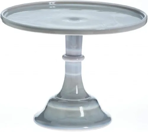 Vista 13 de Bandeja de pastelería para pastelería/soporte para cupcakes, patrón liso y simple, hecho en Estados Unidos, vidrio Mosser USA