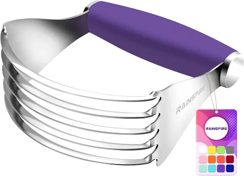 Vista 14 de Rainspire XL - Cortador de repostería para hornear, licuadora de repostería resistente, de acero inoxidable, cuchillas gruesas y afiladas, cortador
