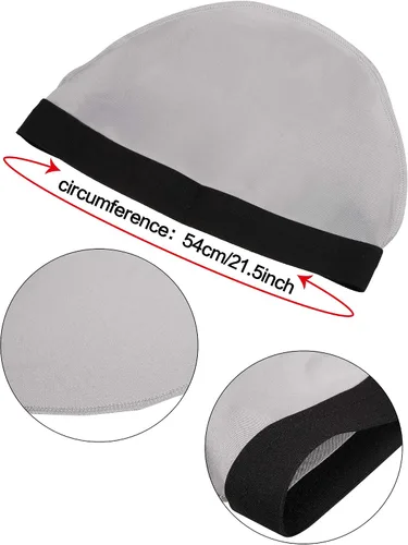 Vista 7 de 6 gorras de ondas sedosas para hombres y niños 360 Wave Durag Cap Elastic Wave Velvet Hat