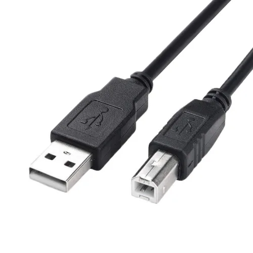 Vista 2 de Cable de impresora a computadora USB, cable escáner de alta velocidad, macho A a macho B, compatible con HP, Canon, Dell, Epson, Lexmark, Xerox