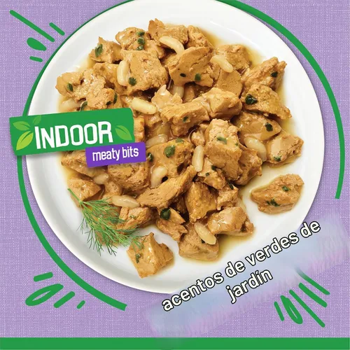 Vista 3 de Alimento húmedo para interior para gatos Purina Friskies, 24 unidades de 5.5 oz