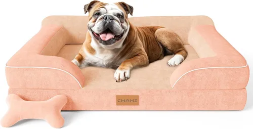 Vista 25 de CWAWZ Cama ortopédica para perros extra grandes, cama ortopédica para perros con espuma viscoelástica de gel refrescante, cama impermeable