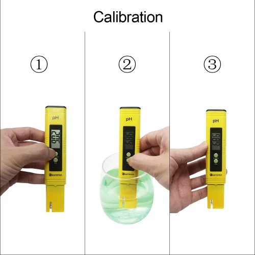 Vista 5 de KETOTEK Medidor digital de pH para agua, medidor de pluma de pH con ATC, probador de pH con rango de medición de 0.00-16.00ph para agua potable