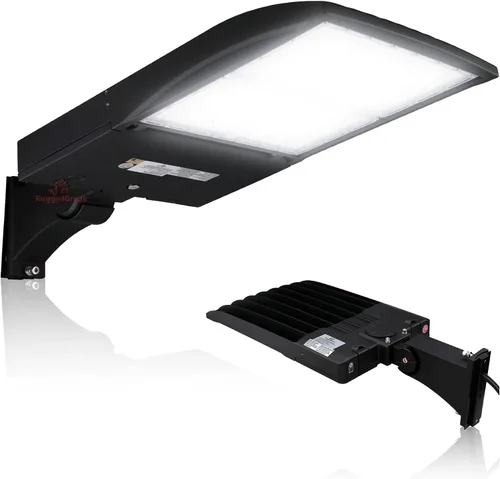 Vista 28 de RuggedGrade Vatiaje de luz LED NextGen IV de 100 W para estacionamiento Negro