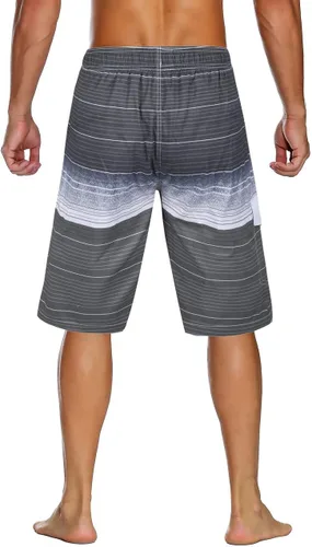 Vista 3 de unitop Bañador para hombre de secado rápido de verano a rayas con forro