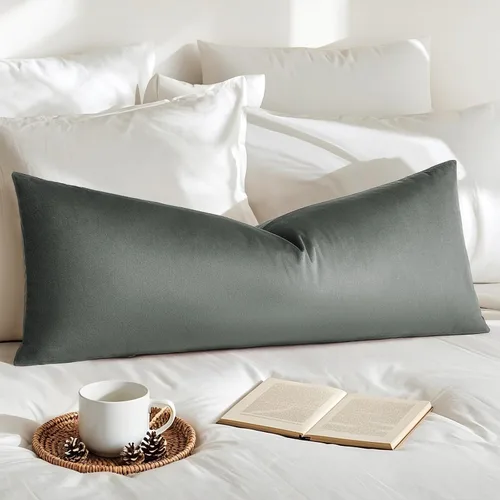 Vista 42 de Artscope Fundas de Almohada de Terciopelo de Lujo Fundas de Almohadas Cuadradas Decorativas Fundas de Cojines Suaves Sólidas para Sofá de Sala Sofá
